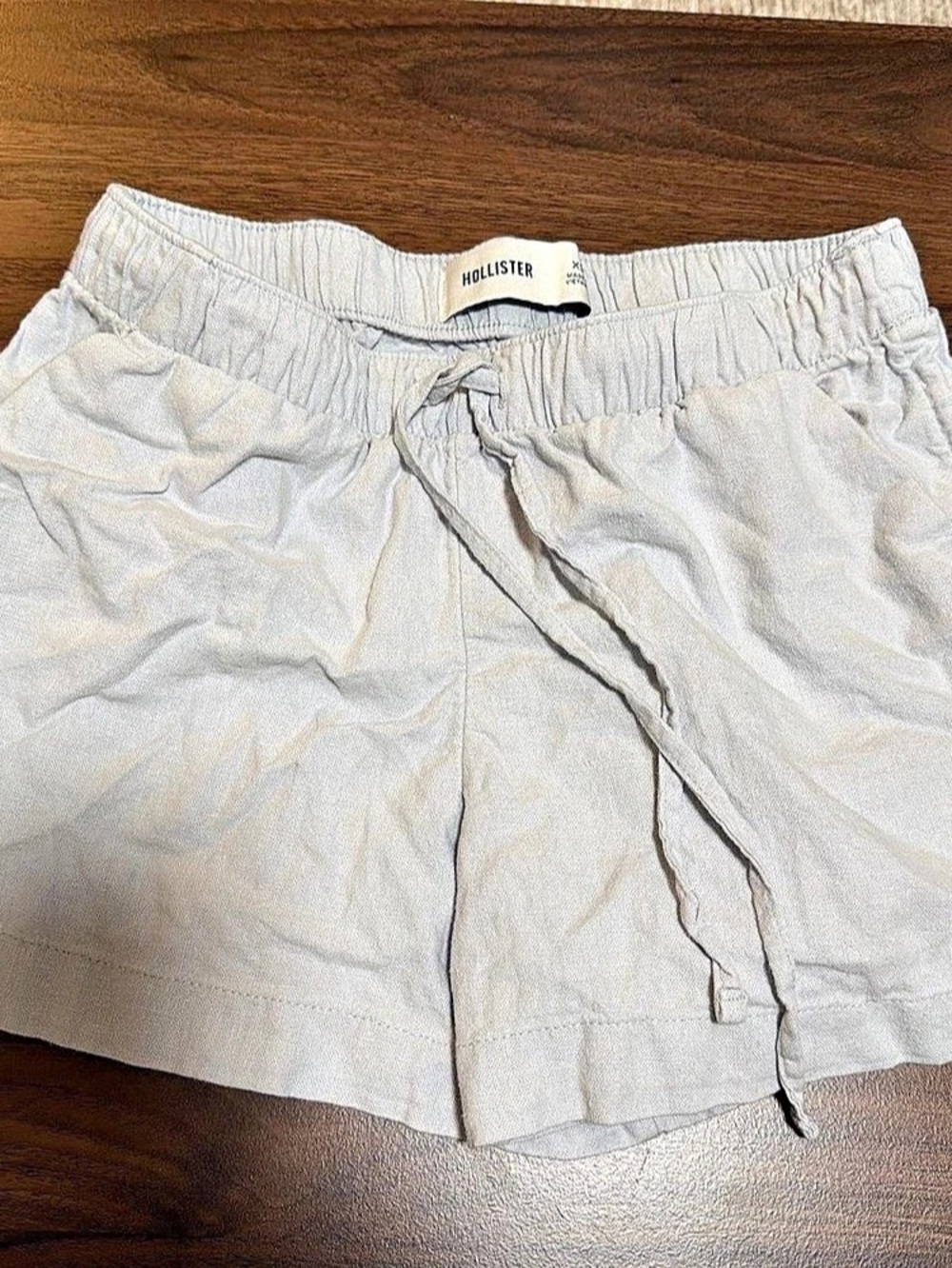 Hollister Ella Linen Blend Pull-On Shorts White